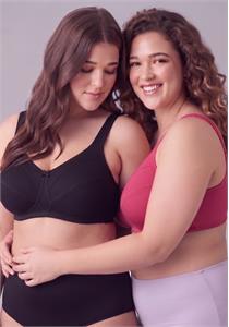 Satin Trim Wirefree Unlined 100% Cotton Bra Bestform